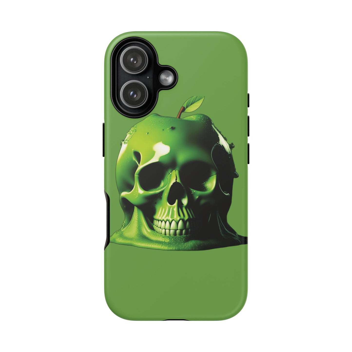 Husă Iphone 17 GREEN SKULL Mat