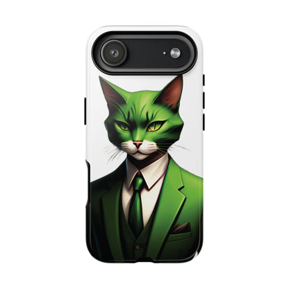 Husă Iphone 17 Air GREEN SUIT CAT