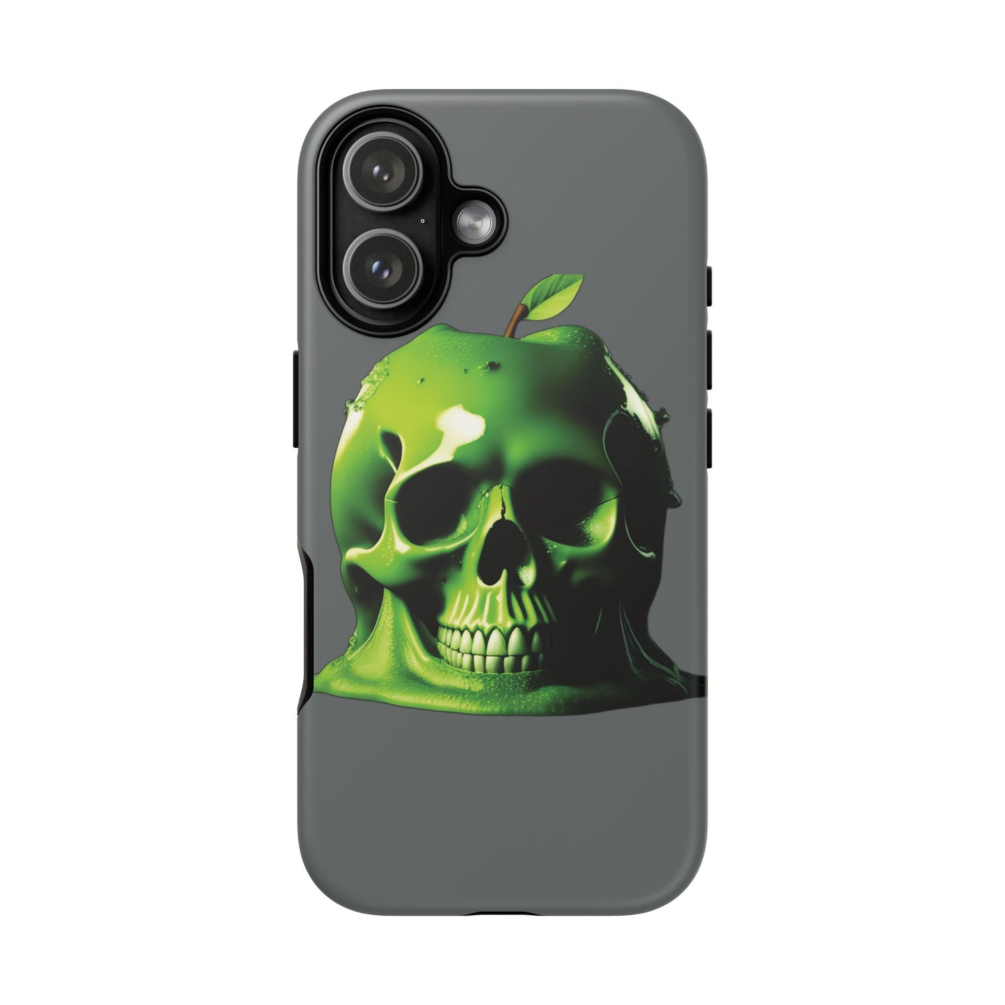 Husă Iphone 17 GREEN SKULL Mat