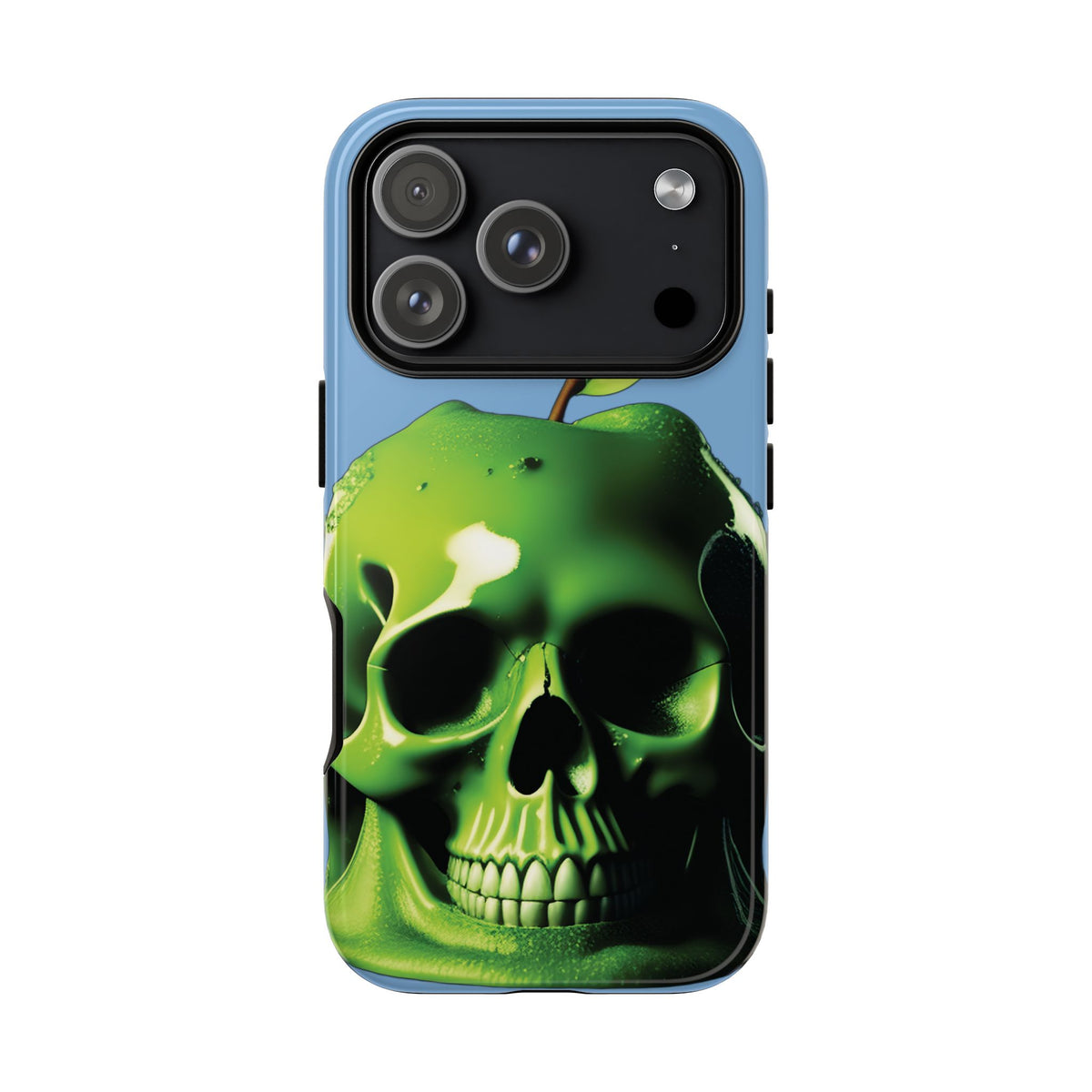 Husă Iphone 17 Pro GREEN SKULL
