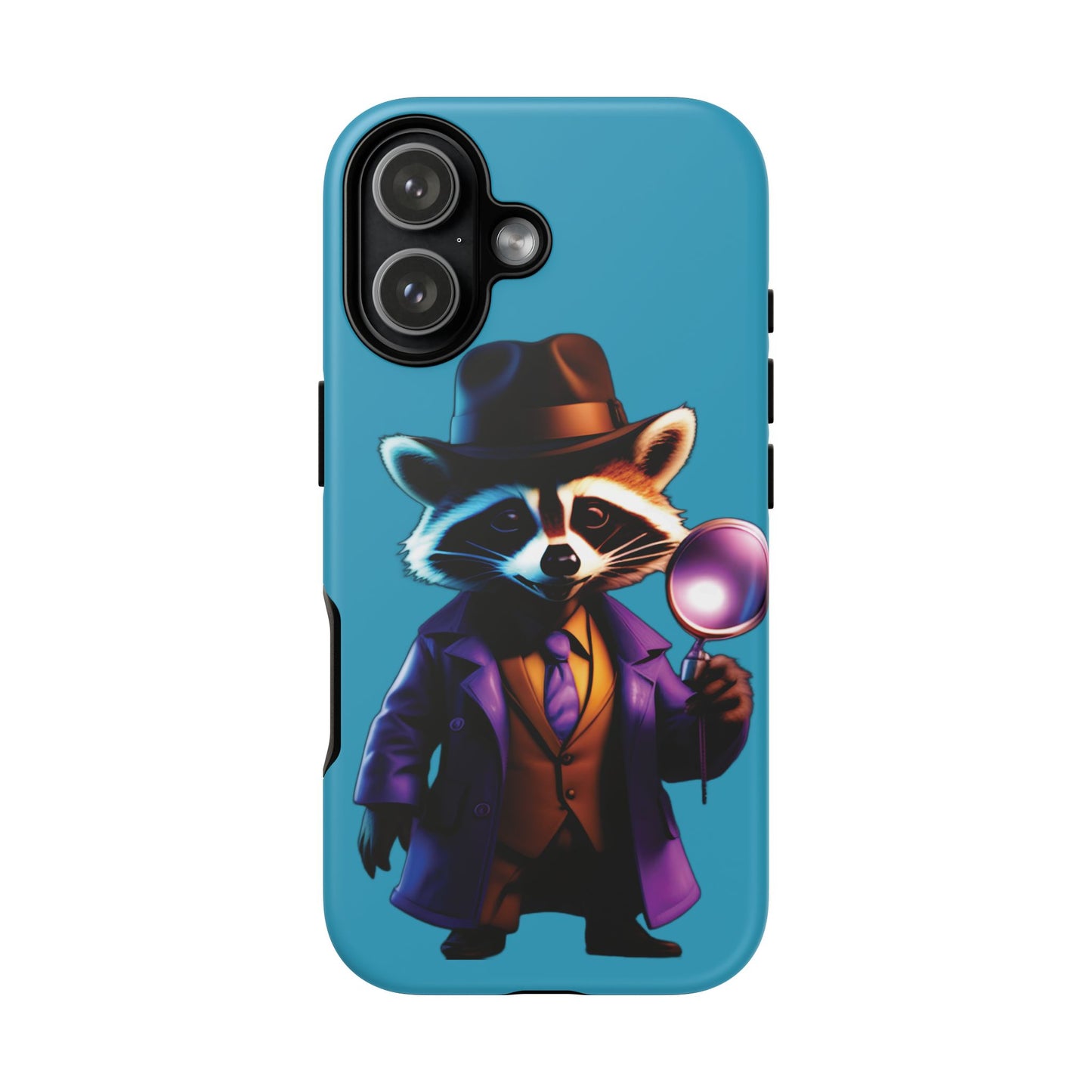 Husă Iphone 17 DETECTIVE RACCOON Mat
