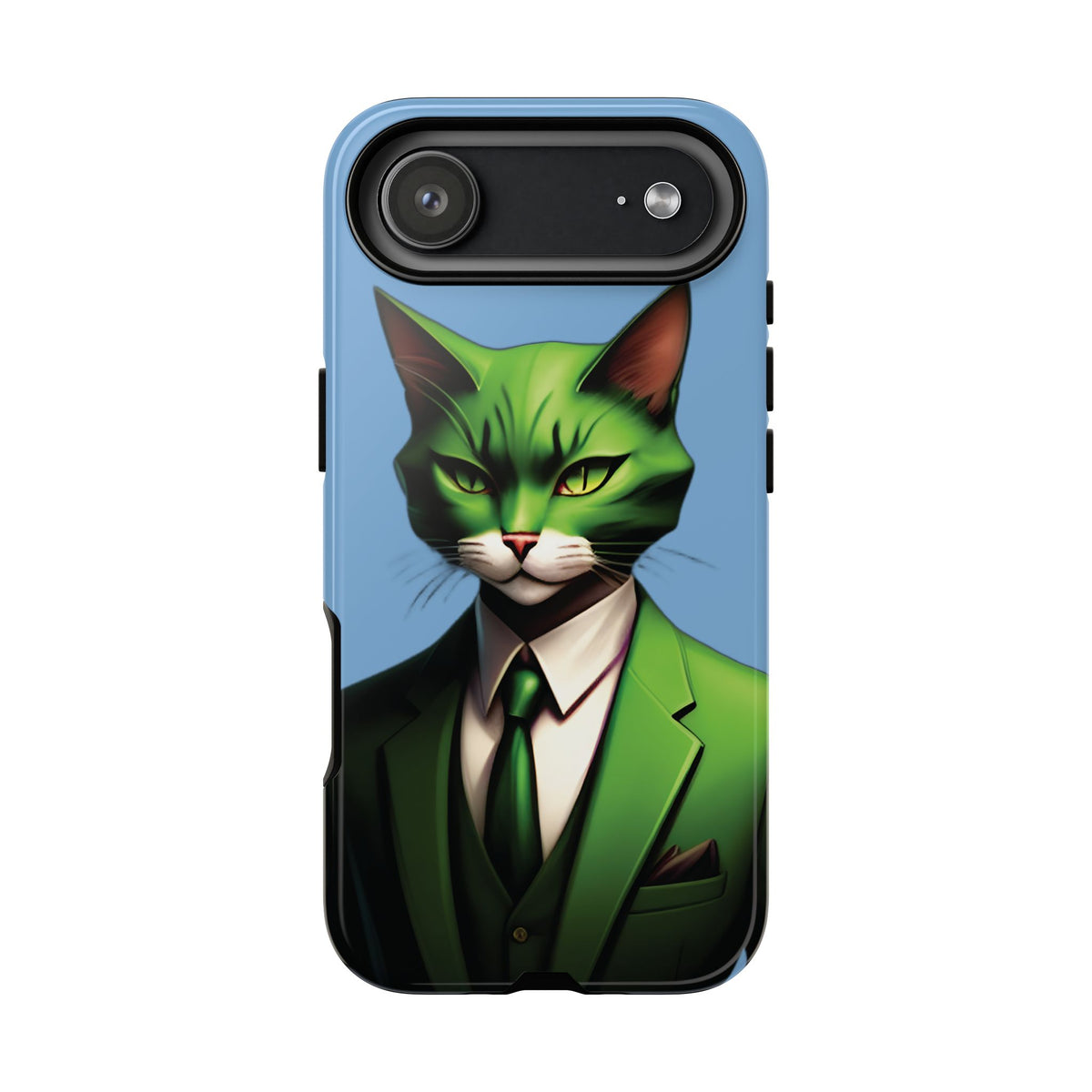 Husă Iphone 17 Air GREEN SUIT CAT