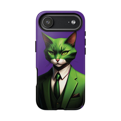 Husă Iphone 17 Air GREEN SUIT CAT