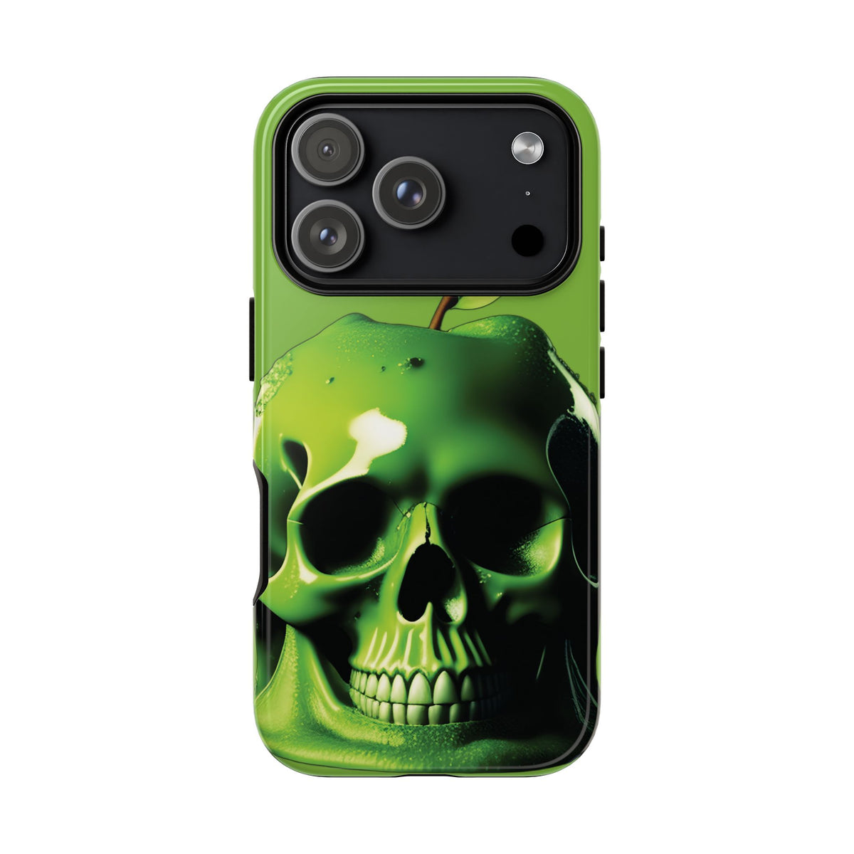Husă Iphone 17 Pro GREEN SKULL