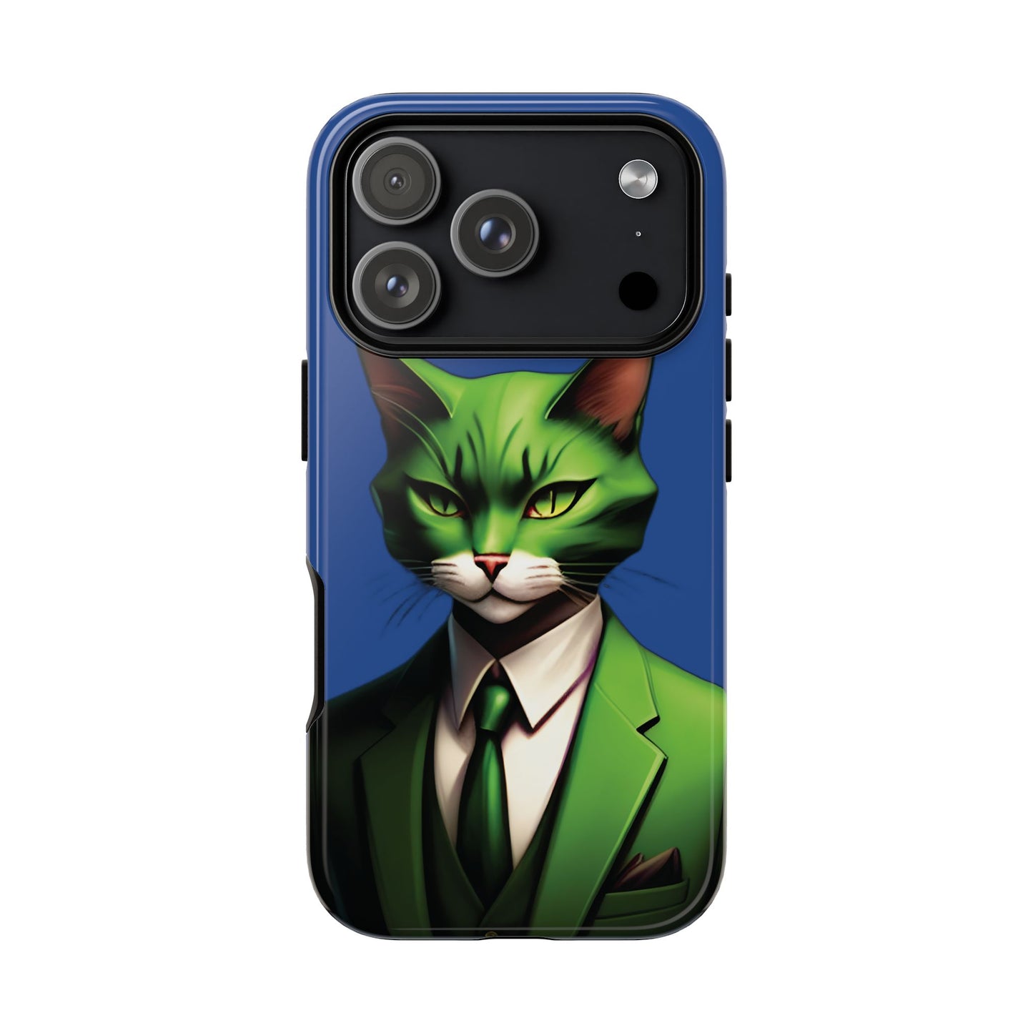 Husă Iphone 17 Pro GREEN SUIT CAT