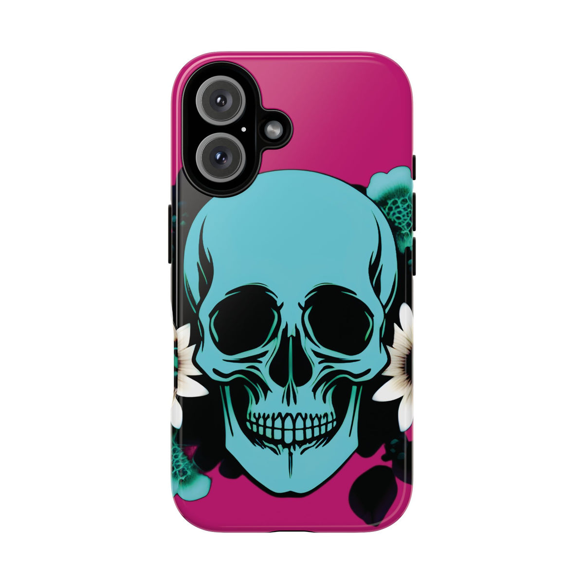 Husă Iphone 16 FLOWER SKULL