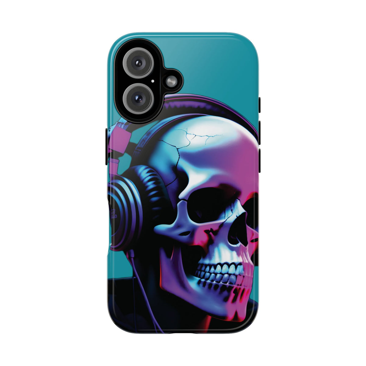 Husă Iphone 16 NEON SKULL