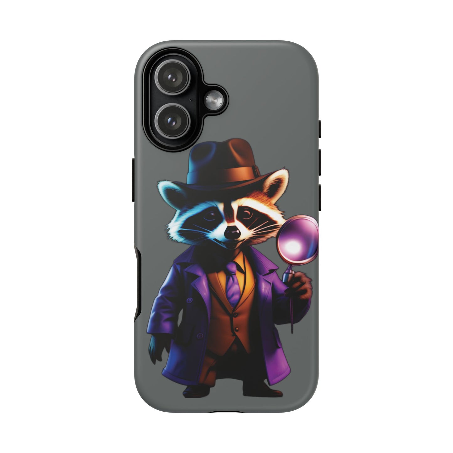 Husă Iphone 17 DETECTIVE RACCOON Mat