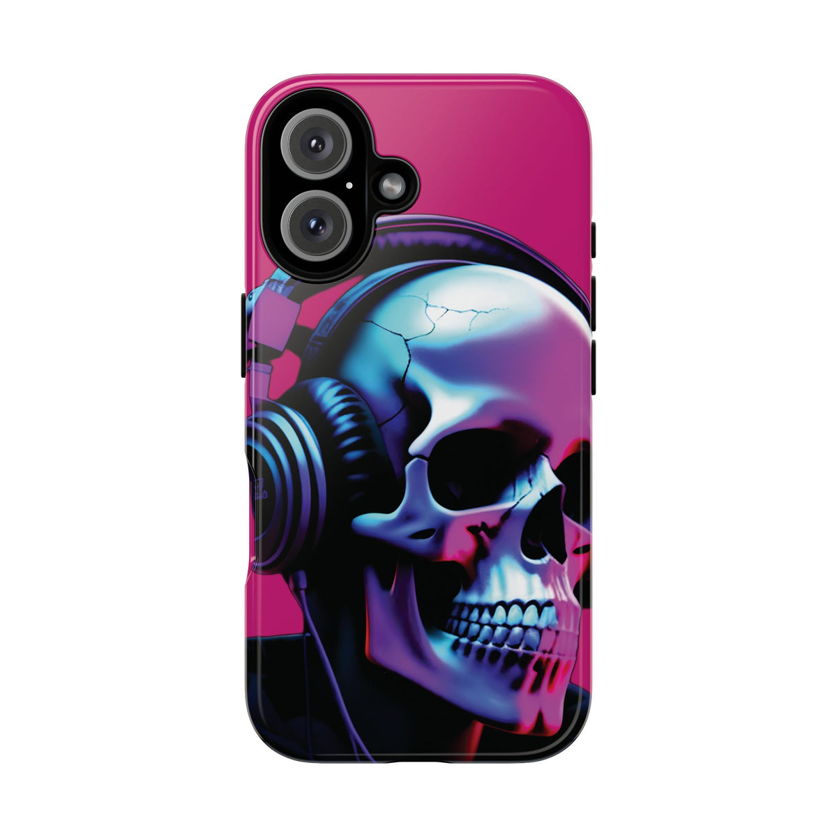 Husă Iphone 16 NEON SKULL