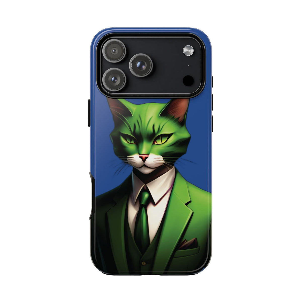 Husă Iphone 17 Pro Max GREEN SUIT CAT