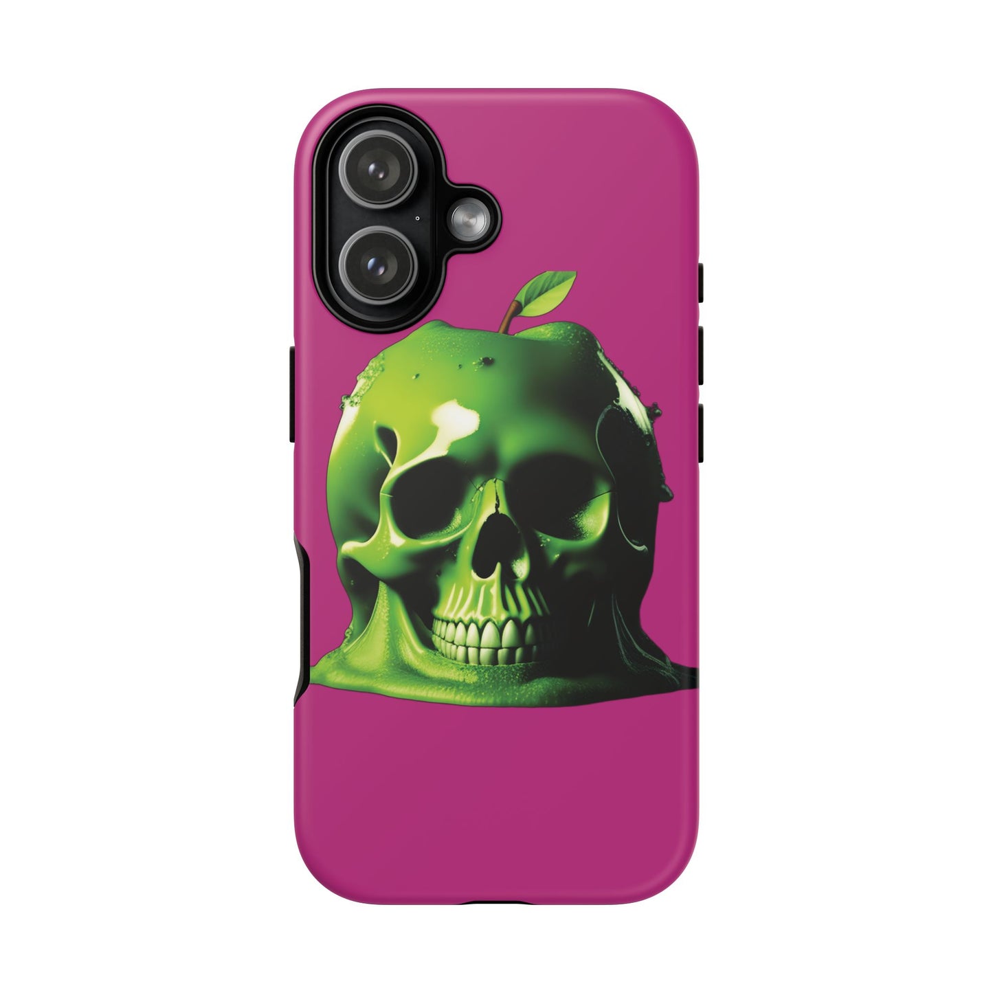 Husă Iphone 17 GREEN SKULL Mat