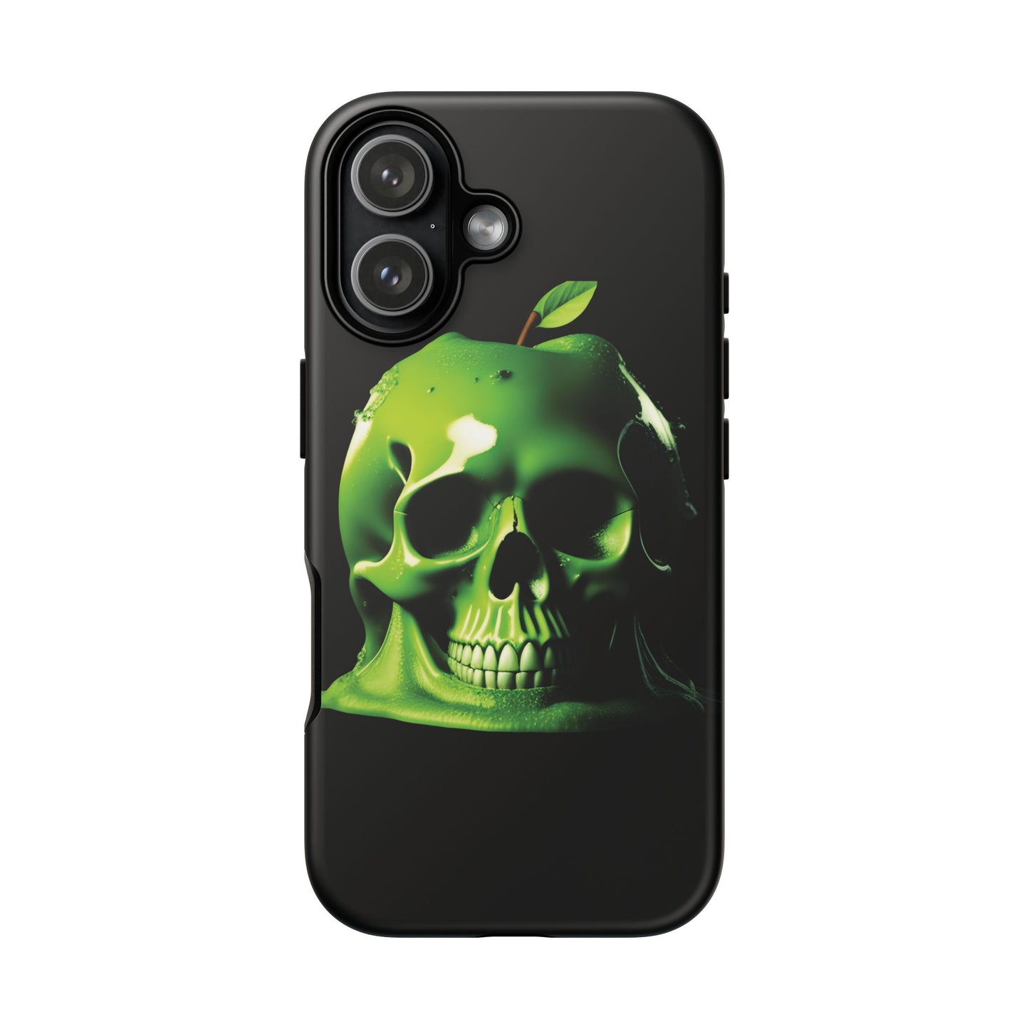 Husă Iphone 17 GREEN SKULL Mat