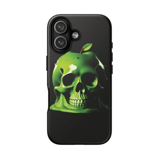 Husă Iphone 17 GREEN SKULL Mat