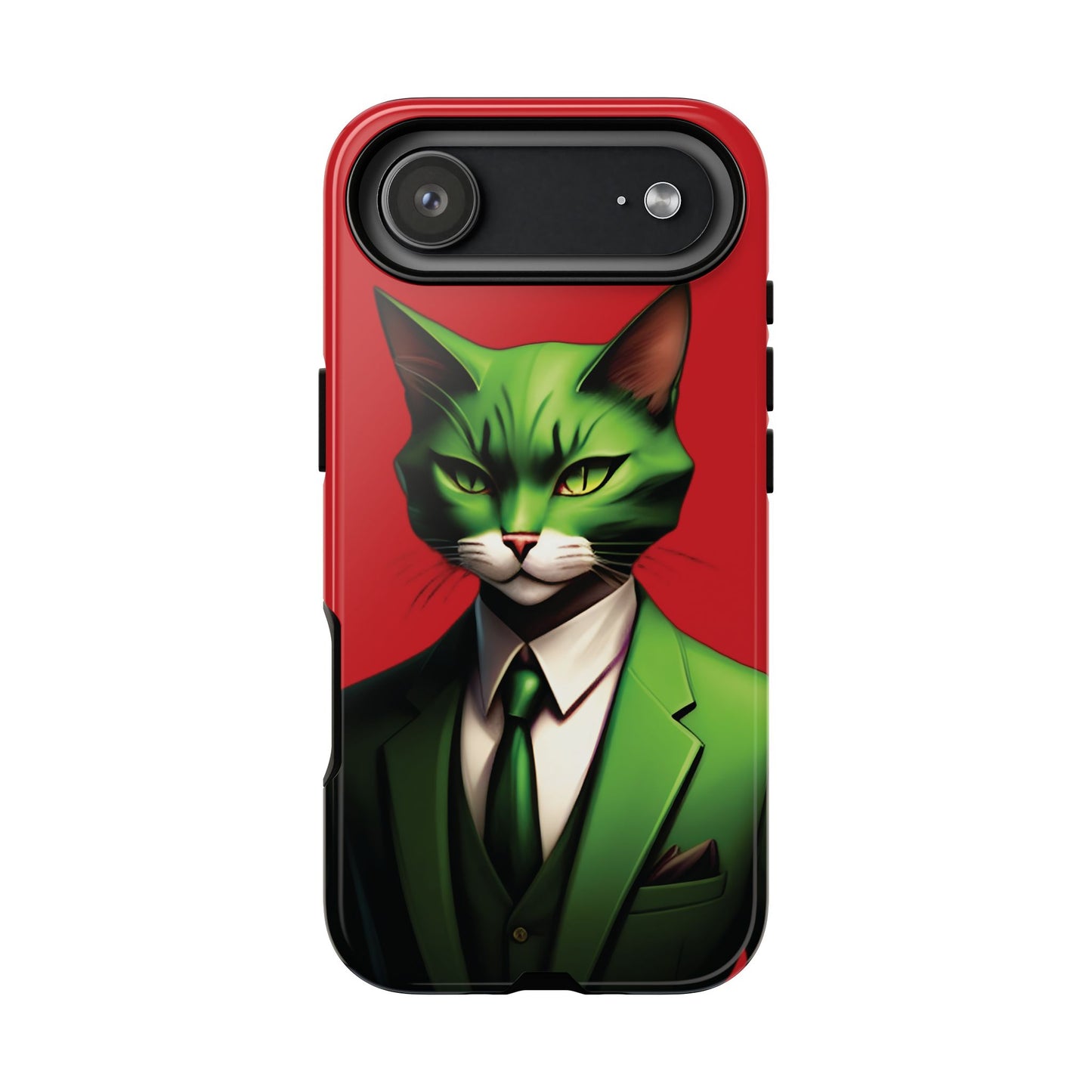 Husă Iphone 17 Air GREEN SUIT CAT