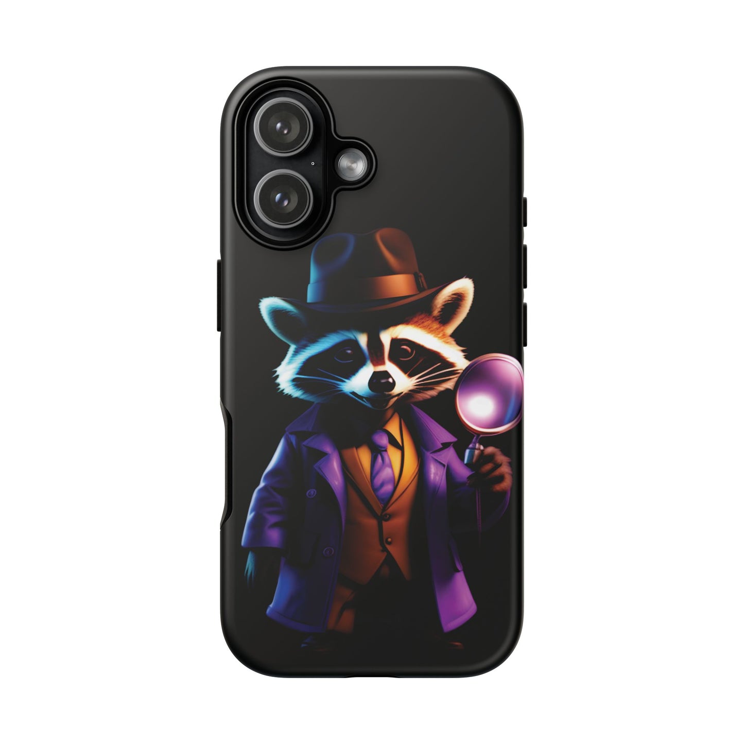 Husă Iphone 17 DETECTIVE RACCOON Mat