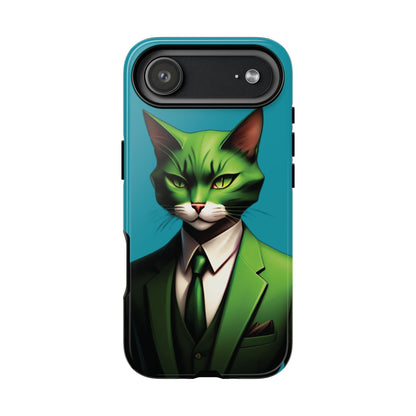 Husă Iphone 17 Air GREEN SUIT CAT
