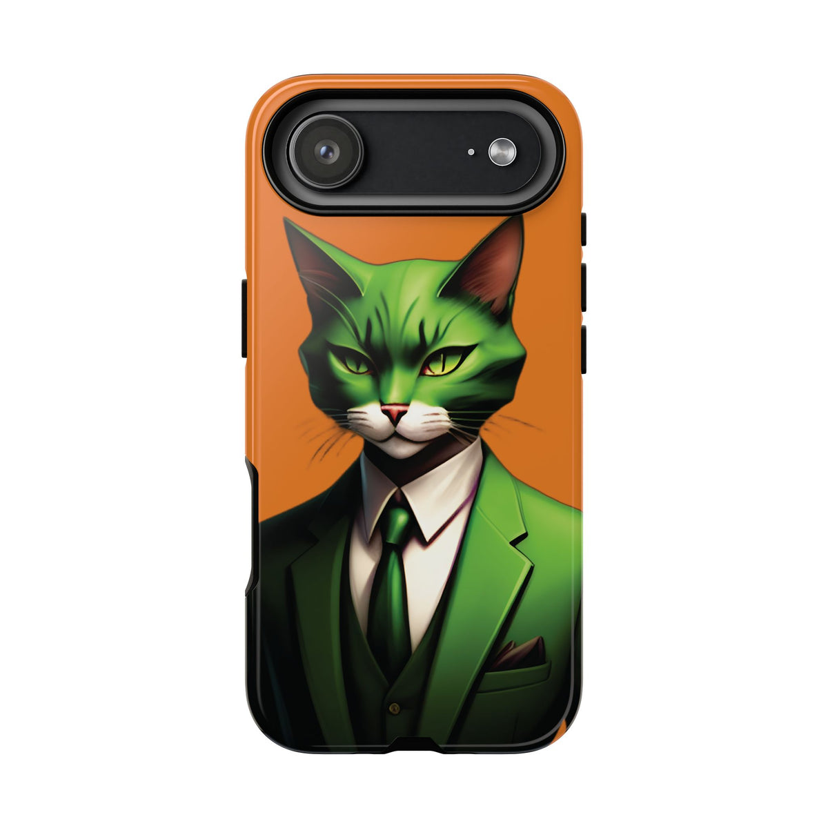 Husă Iphone 17 Air GREEN SUIT CAT
