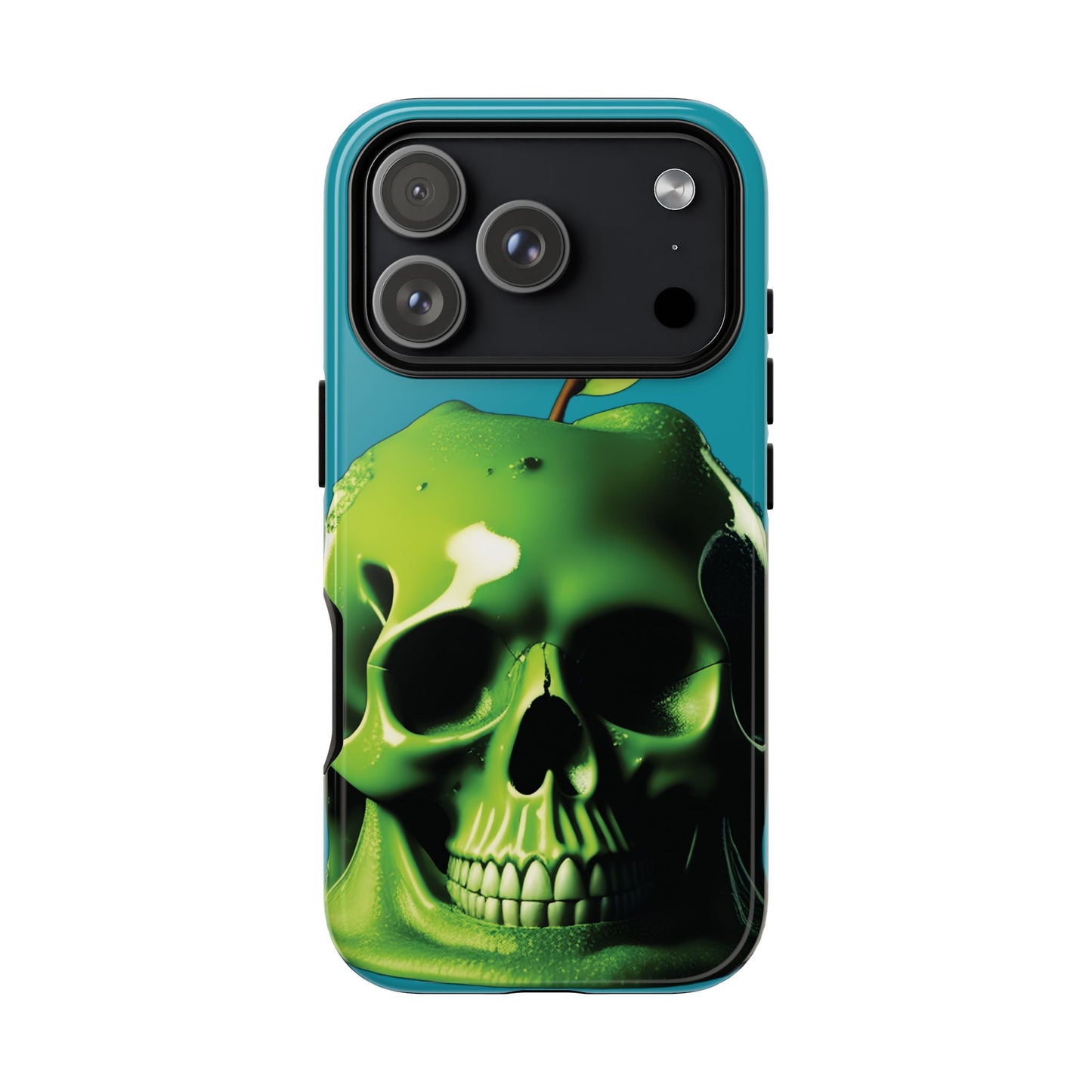 Husă Iphone 17 Pro GREEN SKULL