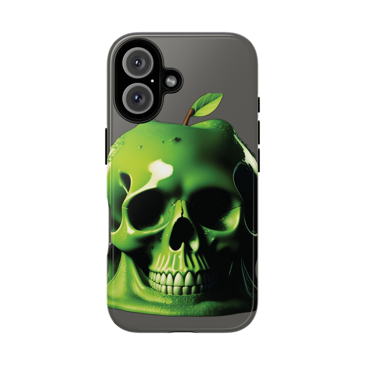Husă Iphone 16 GREEN SKULL